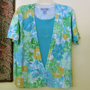 CATHY DANIELS 100% COTTON SWEATER PLUS SIZE 2X